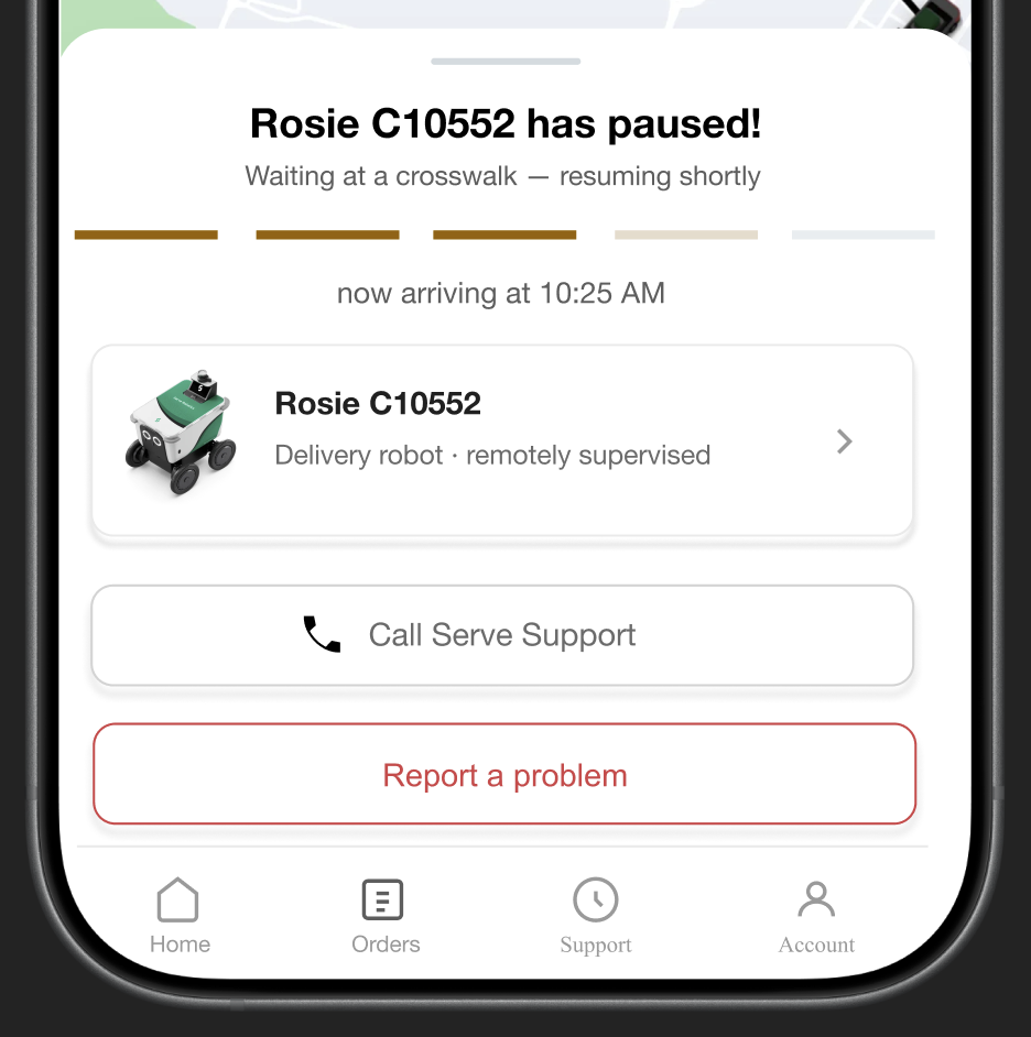 Proactive status screen